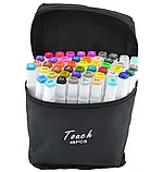 Набір маркерів для скетчингу (48 шт.) Білий, Двосторонні маркери на спиртовій основі, Скетч-маркери, фото 6