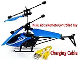 Літаючий гелікоптер Induction aircraft із сенсорним керуванням 8088 BLUE, Інтерактивна літаюча іграшка, фото 7