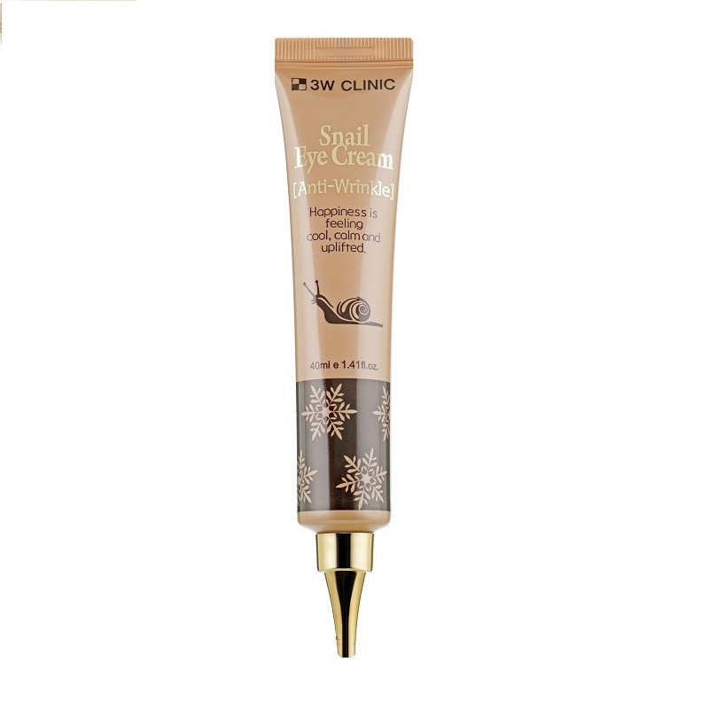 Антивіковий крем для повік з муцином равлика 3W Clinic Snail Mucus Eye Cream 40 мл