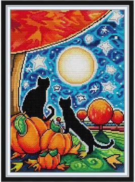 Набір для вишивання за нанесеною на канву схемою "Easter". AIDA 14CT printed 29*40 см