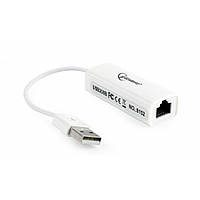 Gembird (NIC-U2-02) USB - Fast Ethernet, белый