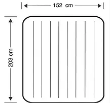 Надувний матрац Classic Downy Airbed Fiber-Tech, 152х203х25см з подушками і насосом 64765, фото 5