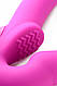 AF624-Pink Безремневий страпон з вібрацією Strap U, силіконовий, рожевий, 24.7 х 4 см, фото 3