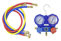 Манометрический коллектор для фреона двухвентильный Whicepart DSZH WK-C3601S со шлангами