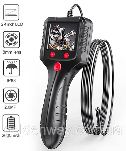 Купить Эндоскоп Бороскоп с монитором Inskam P100 Экран 2.4 дюйма длина ...