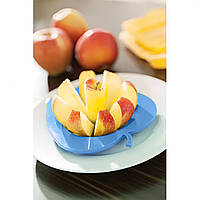 Специальный кухонный нож яблокорезка для нарезки яблок дольками в виде яблока Голубой