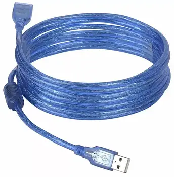 Кабель подовжувач USB A - USB F 5 метрів Blue (3795)