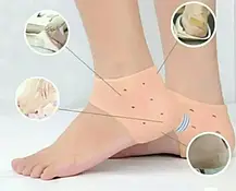 Силіконовий фіксатор для п'ят EL-1115 Heel anti-crack sets від мозолів і тріщин, Нап'яточник, фото 5