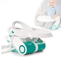 Переносний стільчик для годування Childrens Folding Seat, Дитячий столик для їжі, Стільчик-трансформер, фото 3