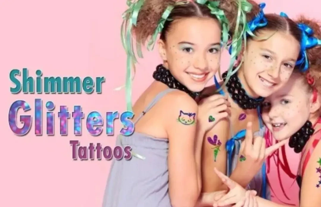 Набор для временного глиттер-тату Shimmer Glitter Tattoo | Временные тату для детей - фото 3 - id-p1376520948