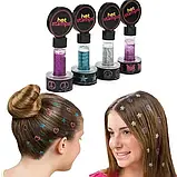 Фігурні тату-печатки для волосся Hot Stamps Hair Glitter, Гліттер для волосся, фото 3