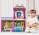 Будиночок для Барбі (29 см) двоповерховий 3 кімнати в коробці, фото 2