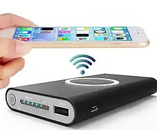 Power Bank 10000 mAh Wireless бездротовий 808, Повербанк, Зовнішній акумулятор, Портативна зарядка, Power Bank 10000 mAh Wireless, фото 3