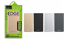Power bank 10000 mAh GOLF Edge 10, Повербанк, Зовнішній акумулятор, Портативна зарядка, Power bank 10000 mAh GOLF Edge 10, фото 6