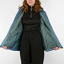 Жіноча демісезонна стьобана куртка на синтепоні з капюшоном Tovta (Угорщина) Блакитний L, фото 5