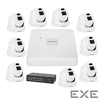 Комплект видеонаблюдения на 9 камер GV-IP-K-W72/09 3MP