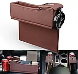 Автомобільний органайзер КОРИЧНЕВИЙ ШКІРЖАНИЙ BRITTIEY, Органайзер в машину, фото 5
