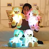 Світний ведмедик 50 см РОЖЕВИЙ, М'яка іграшка ведмідь, М'яка іграшка ведмідь, фото 8