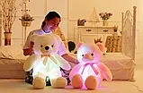 Світний ведмедик 50 см РОЖЕВИЙ, М'яка іграшка ведмідь, М'яка іграшка ведмідь, фото 9