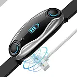 Фітнес браслет Smart+ TWS BT T90 з пульсометром + оксиметр, Смарт годинник з навушниками, фото 3