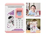 Робот скарбничка Robot Bodyguard РОЖЕВА, Музична дитяча скарбничка з паролем, фото 5
