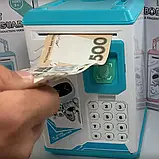 Робот скарбничка Robot Bodyguard ГОЛУБА, Музична дитяча скарбничка з паролем, фото 8