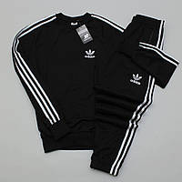 Свитшот + Штаны Костюм Новый Брендовый Спортивный Adidas Black