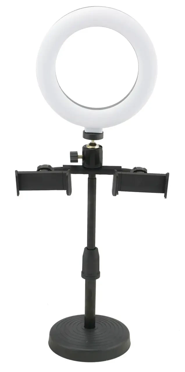 Кільцева LED лампа діаметром 16 см CXB-160A зі стійкою і з пультом