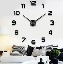 Годинники настінні DIY NEW Clock з цифрами | Настінні 3D годинник | великий годинник на стіну, фото 2