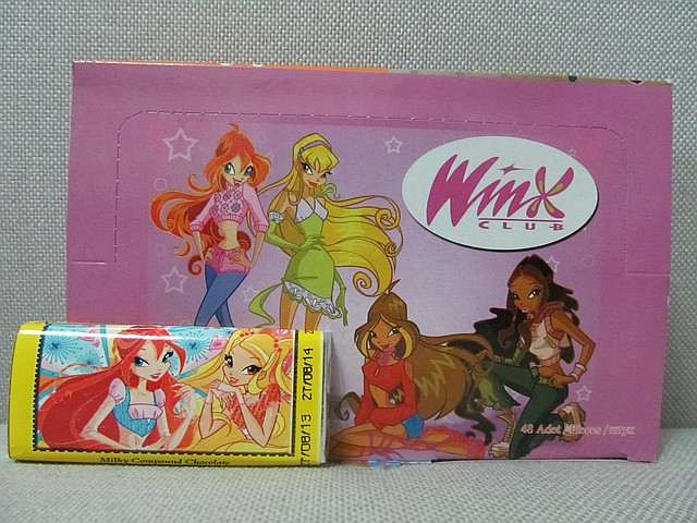 Шоколадна плитка "Winx" 20 г, 48 шт./пач.