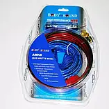 Набір проводів для підсилювача, сабвуфера 800W AMK 8, Готовий комплект для підсилювача в авто, фото 2