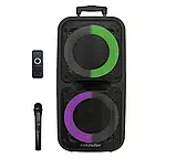 Акустична система з мікрофоном Goldteller GT-6032 USB/SD/FM/Bluetooth, Колонка-чемодан, фото 3