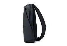 Сумка XIAOMI через плече mini | Міні рюкзак Xiaomi Urban Backpack з одного лямкою чорний, фото 3