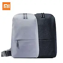 Сумка XIAOMI через плече mini | Міні рюкзак Xiaomi Urban Backpack з одного лямкою чорний, фото 3