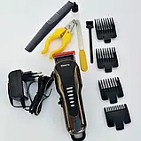 Машинка для стрижки тварин Gemei GM 6063, Тример для грумінгу, фото 3