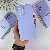 Силиконовый чехол для Xiaomi Redmi Note 10 Pro Lilac (5) No Logo