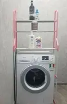 Полиця-стелаж підлоговий над пральною машиною, Етажерка над пральною машиною, фото 3