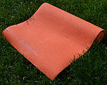 Килимок для йоги та фітнесу Power System PS-4014 PVC Fitness-Yoga Mat Orange (173x61x0.6), фото 5