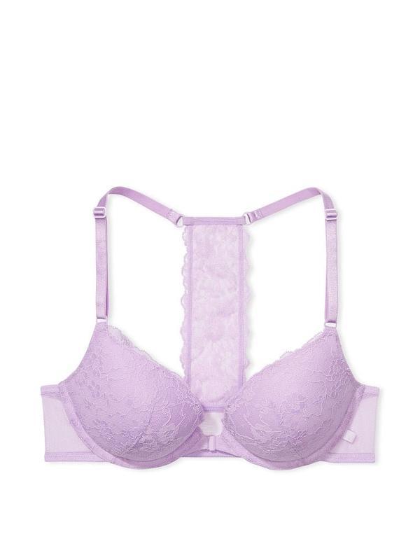 Бюстгальтер Victoria's Secret sexy tee posey lace front-close push-up bra Silky Lilac (розмір 34B)