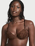 Бюстгальтер Victoria's Secret sexy tee posey lace lightly lined demi bra Brown (розмір 34B), фото 4