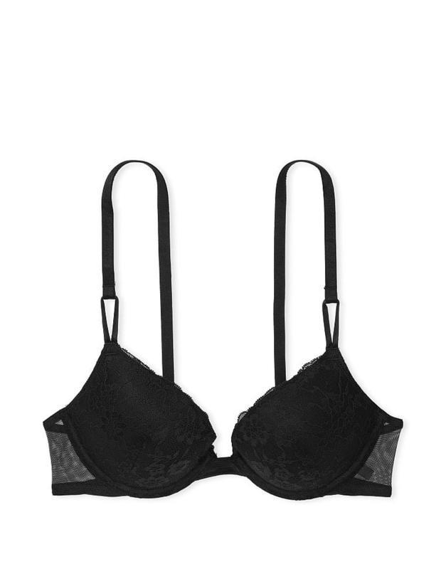 Бюстгальтер Victoria's Secret sexy tee lace push-up bra Black (розмір 32B)
