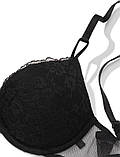 Бюстгальтер Victoria's Secret sexy tee lace push-up bra Black (розмір 32B), фото 2