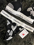 Набір Calvin Klein Lightly Lined Triangle з сердечками чорні, фото 10