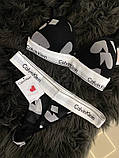 Набір Calvin Klein Lightly Lined Triangle з сердечками чорні, фото 11
