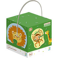 Популярний! Пазл DoDo 2-3-4 елементи Дикі тварини (300153) - Краща якість тільки на Nukleon.com.ua