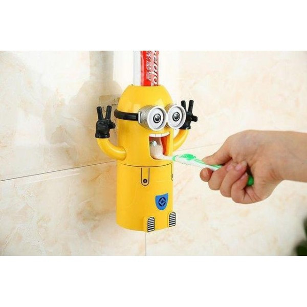 Подставка для щеток Миньен, автоматический дозатор зубной пасты SKL - фото 1 - id-p1865301634