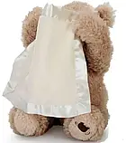 Дитяча інтерактивна іграшка Ведмедик Peekaboo Bear (Пікабу) Brown 30 см, Ведмедик, що говорить, Розумний ведмедик іграшка, фото 2