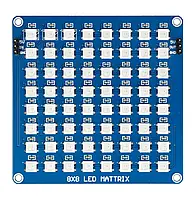 Светодиодная матрица 8x8 - RGB светодиодный матричный модуль - 64 светодиода WS2812B - SB Components 25749