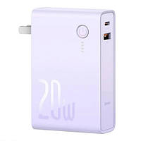 Пауербанк Baseus Power Station 2 Power Bank Adaptor 10000mAh 20W CN Purple