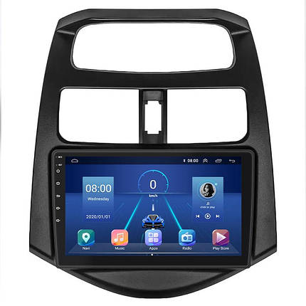 Магнітола Lesko для Daewoo Matiz Creative M300 2009-2011 екран 9" 4/32Gb 4G Wi-Fi GPS Top Матиз Креатив, фото 1